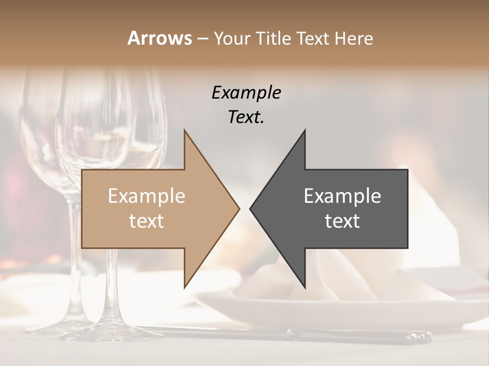 Empty White Wineglass PowerPoint Template