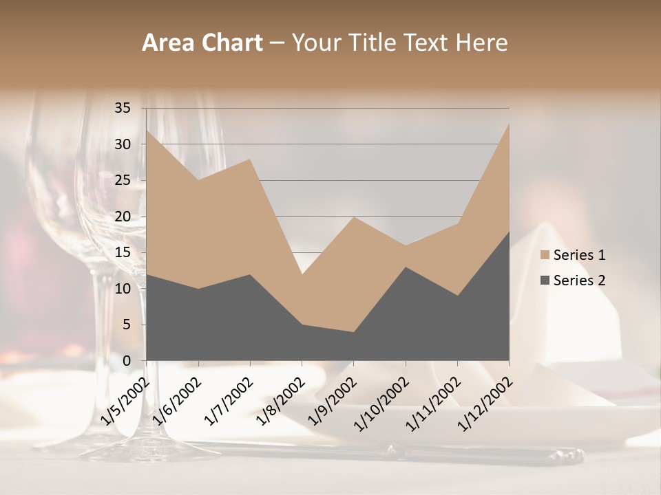 Empty White Wineglass PowerPoint Template