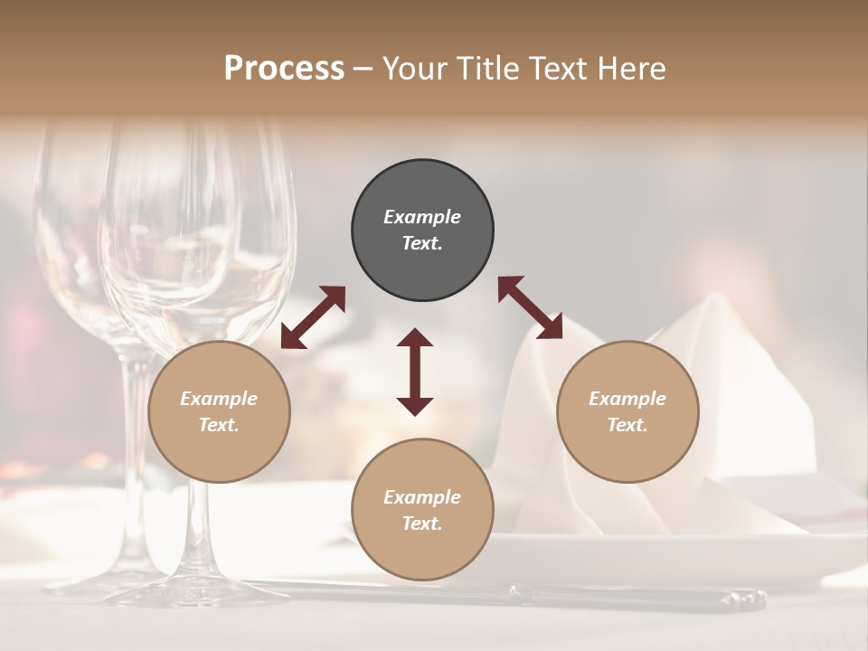Empty White Wineglass PowerPoint Template