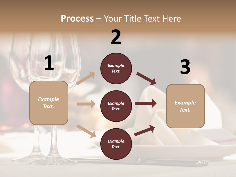 Empty White Wineglass PowerPoint Template