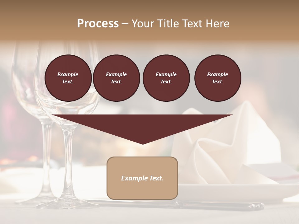 Empty White Wineglass PowerPoint Template