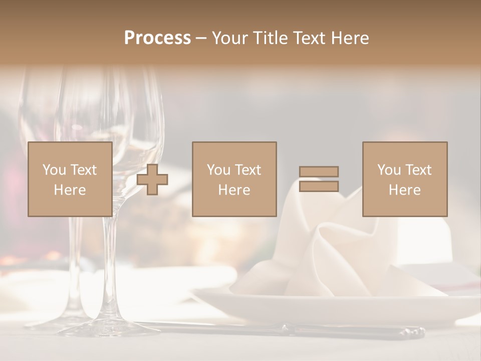 Empty White Wineglass PowerPoint Template