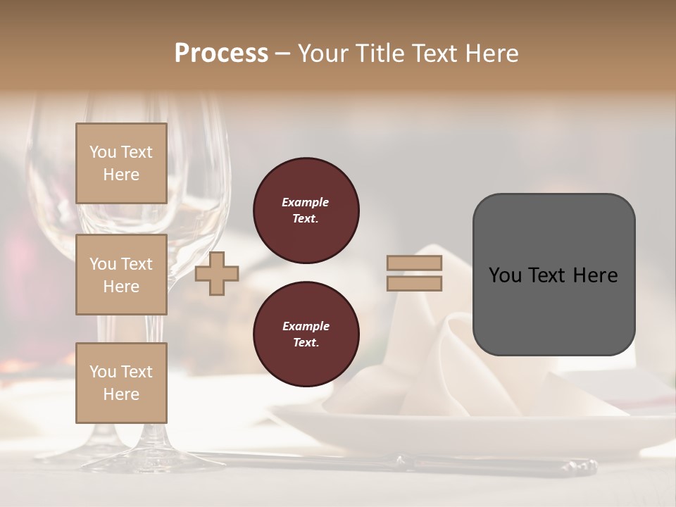 Empty White Wineglass PowerPoint Template
