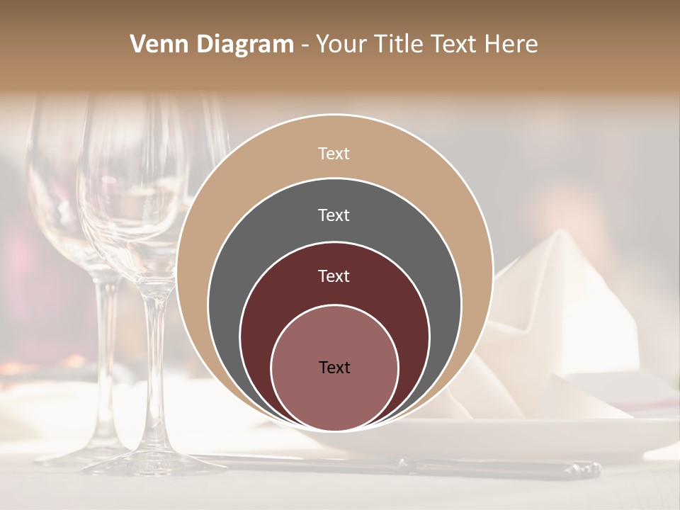 Empty White Wineglass PowerPoint Template