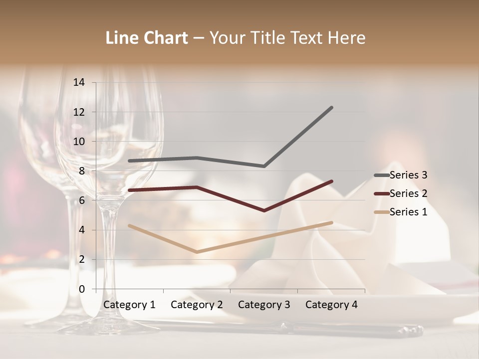 Empty White Wineglass PowerPoint Template