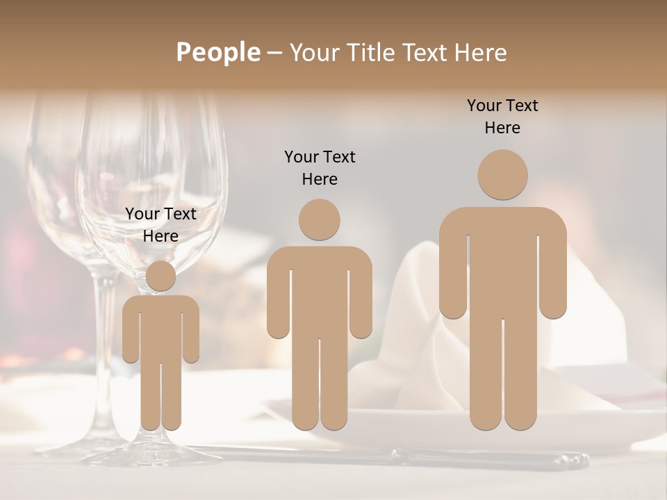 Empty White Wineglass PowerPoint Template