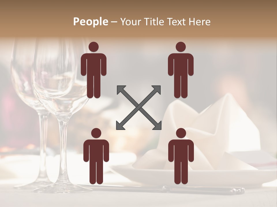 Empty White Wineglass PowerPoint Template