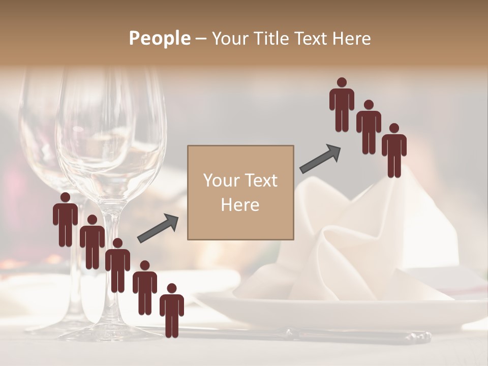 Empty White Wineglass PowerPoint Template