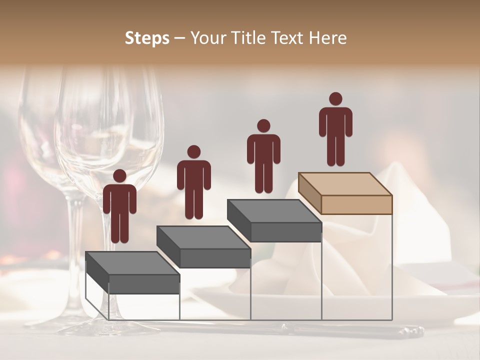 Empty White Wineglass PowerPoint Template