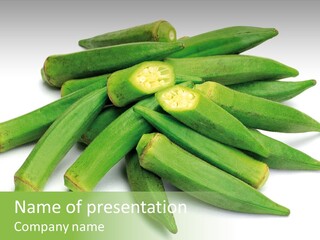 Vegetable Plural Number Green PowerPoint Template