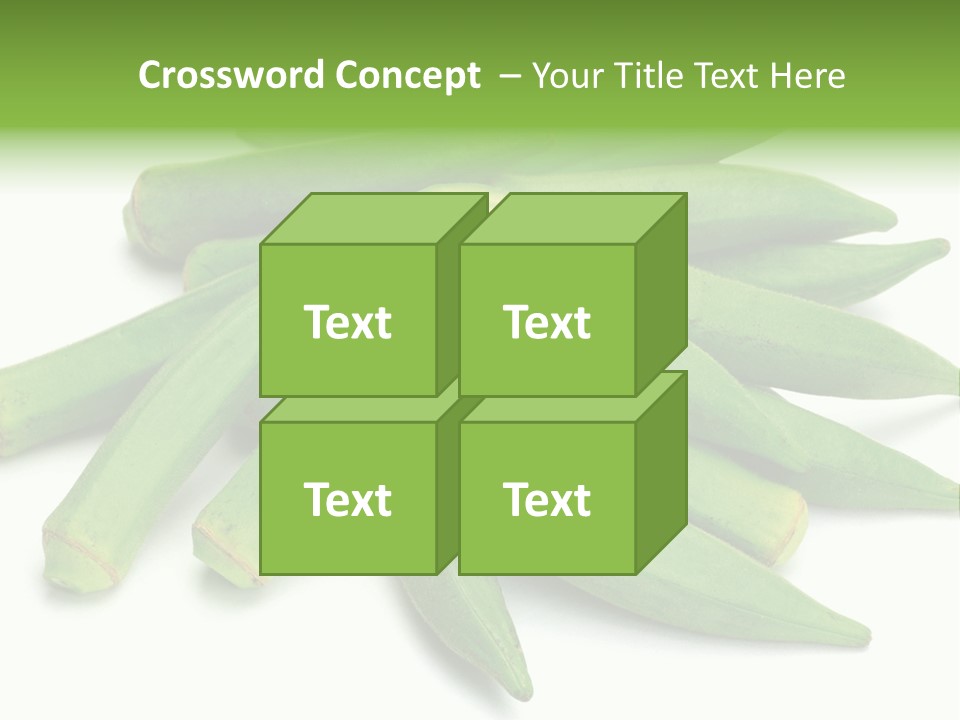 Vegetable Plural Number Green PowerPoint Template
