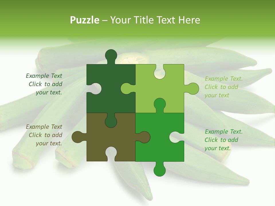 Vegetable Plural Number Green PowerPoint Template