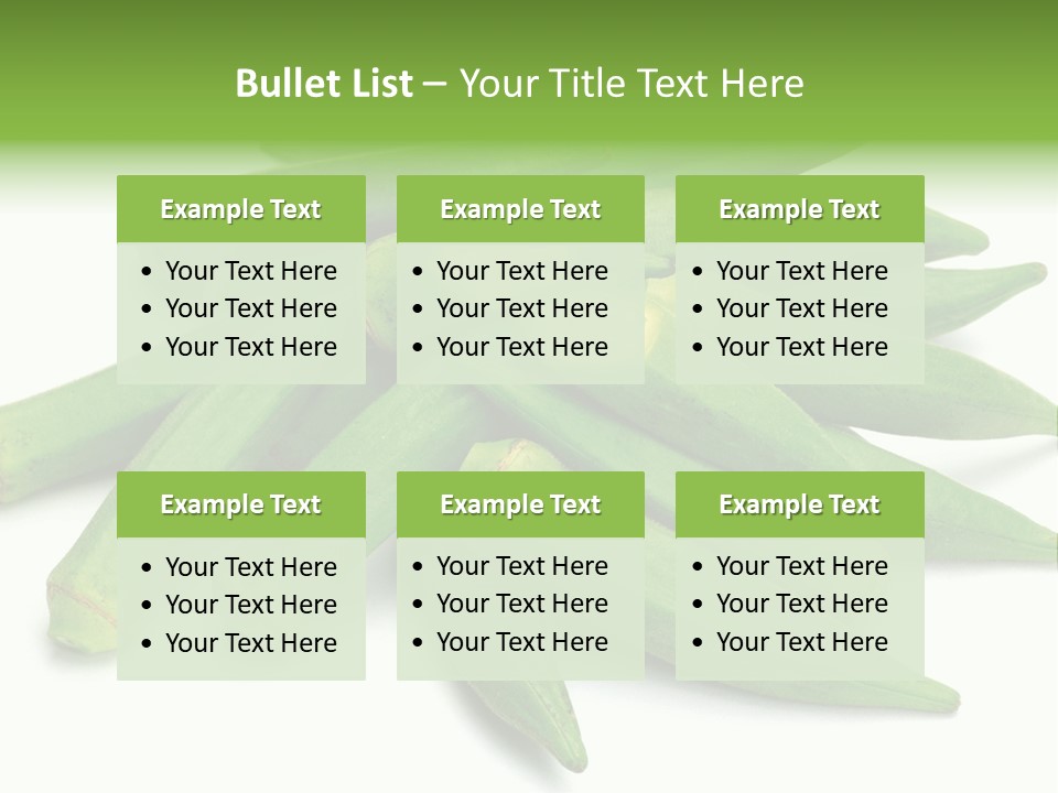Vegetable Plural Number Green PowerPoint Template
