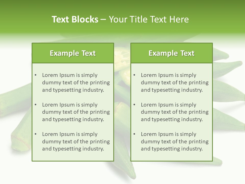 Vegetable Plural Number Green PowerPoint Template