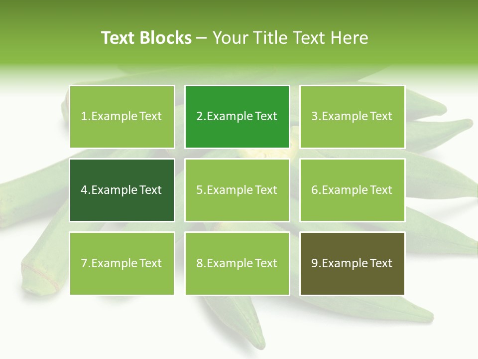 Vegetable Plural Number Green PowerPoint Template