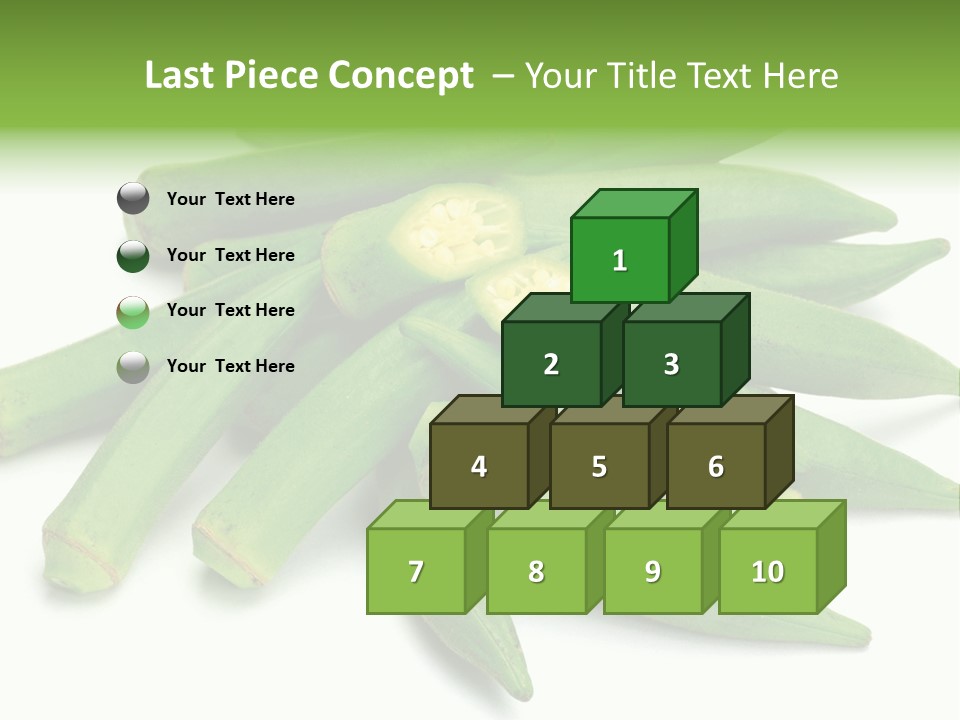 Vegetable Plural Number Green PowerPoint Template