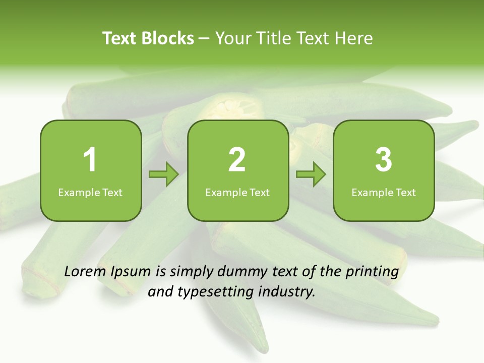Vegetable Plural Number Green PowerPoint Template