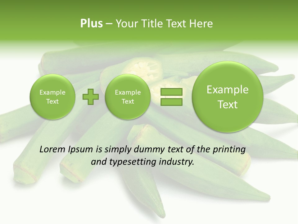 Vegetable Plural Number Green PowerPoint Template