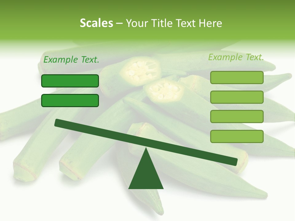 Vegetable Plural Number Green PowerPoint Template