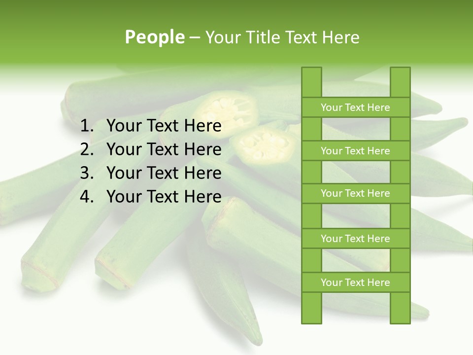 Vegetable Plural Number Green PowerPoint Template