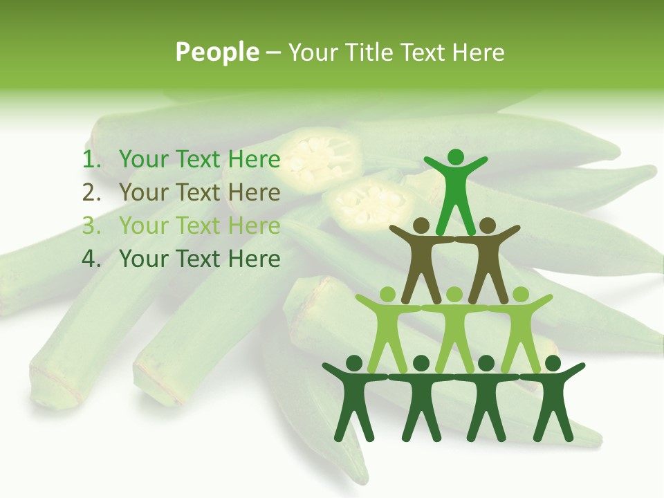 Vegetable Plural Number Green PowerPoint Template