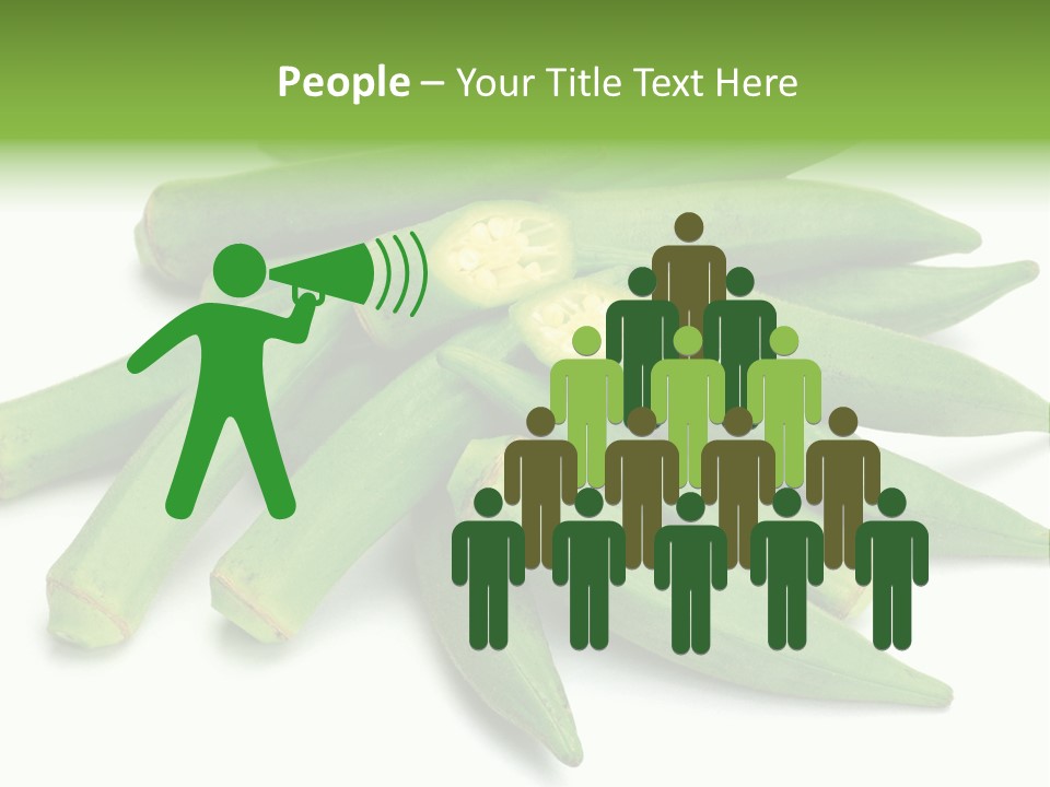 Vegetable Plural Number Green PowerPoint Template