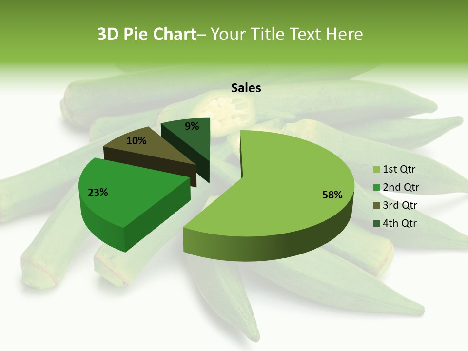 Vegetable Plural Number Green PowerPoint Template