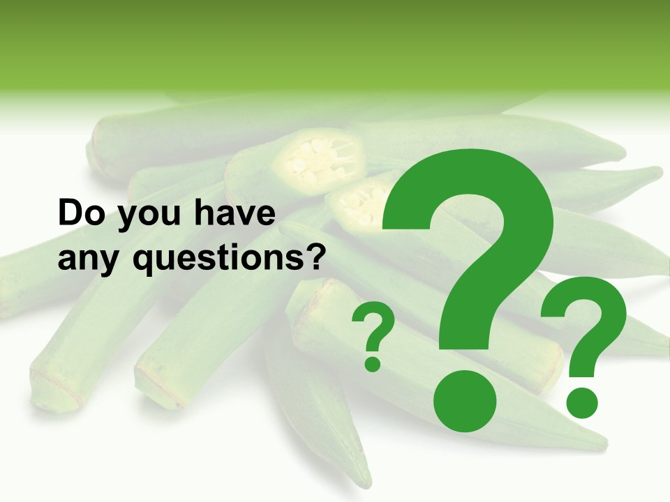 Vegetable Plural Number Green PowerPoint Template