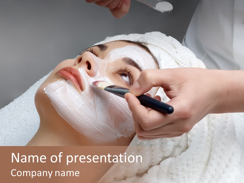 Closeup Spa Luxury PowerPoint Template