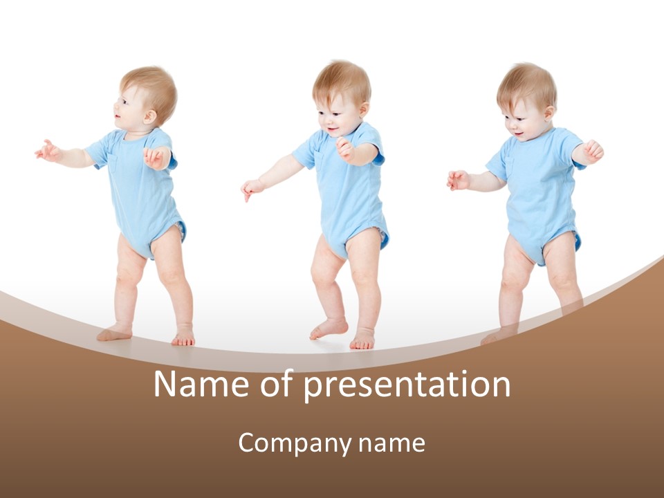 Funny Baby Innocence PowerPoint Template