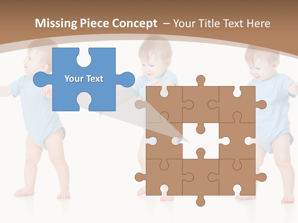 Funny Baby Innocence PowerPoint Template