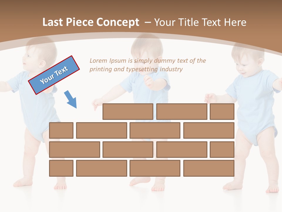Funny Baby Innocence PowerPoint Template
