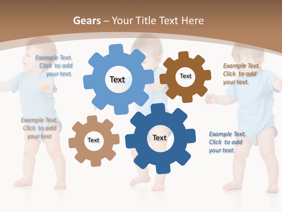 Funny Baby Innocence PowerPoint Template