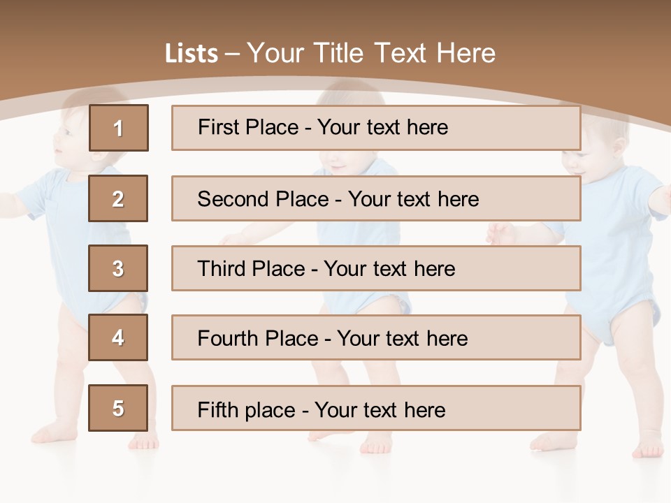 Funny Baby Innocence PowerPoint Template