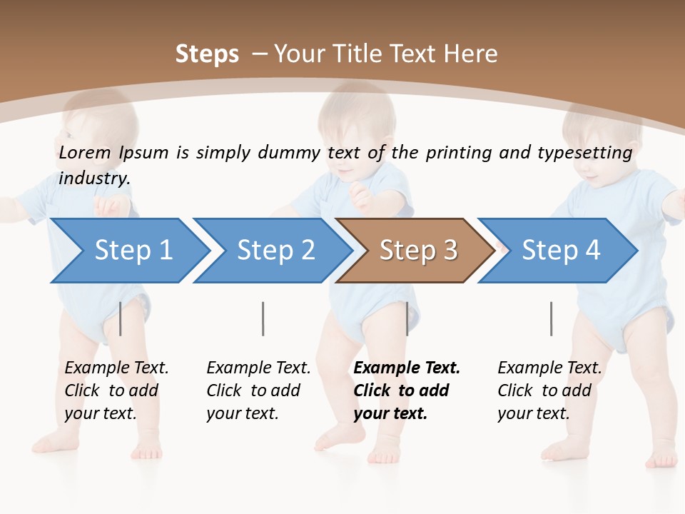 Funny Baby Innocence PowerPoint Template