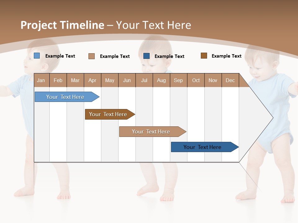 Funny Baby Innocence PowerPoint Template