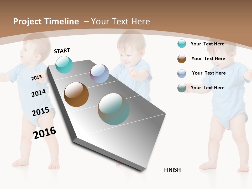 Funny Baby Innocence PowerPoint Template