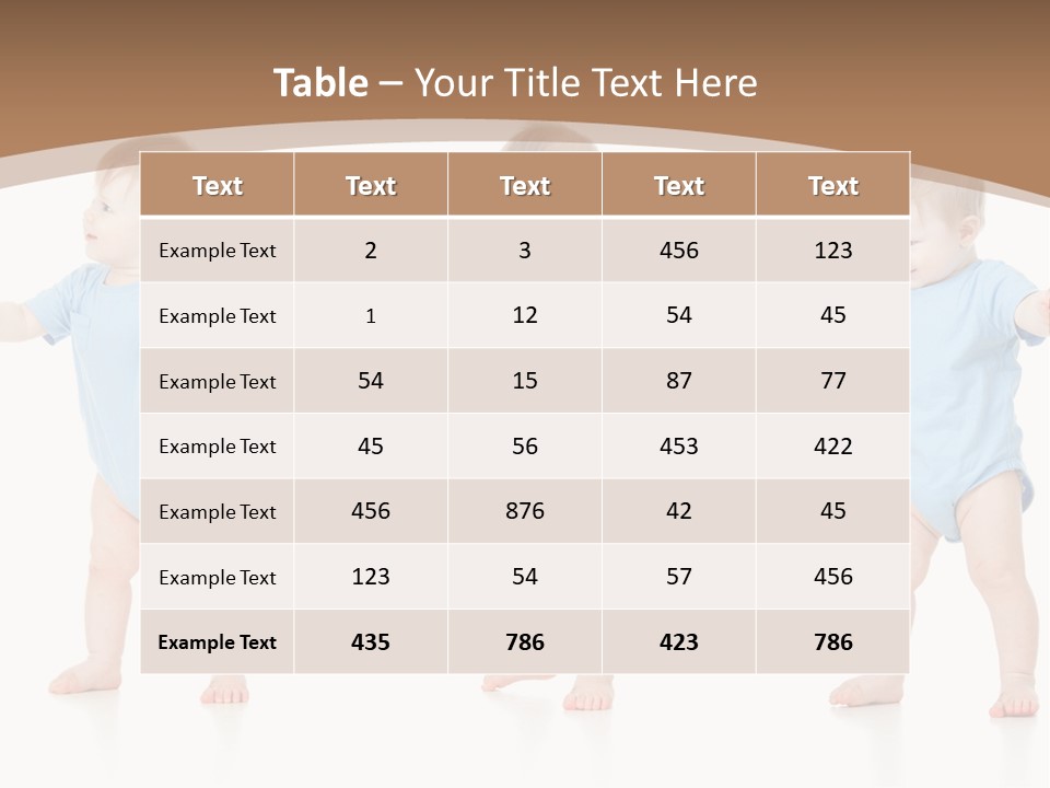 Funny Baby Innocence PowerPoint Template