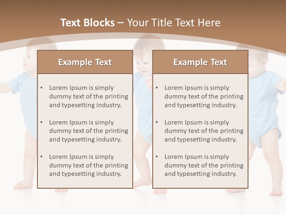 Funny Baby Innocence PowerPoint Template