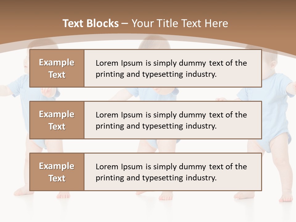 Funny Baby Innocence PowerPoint Template