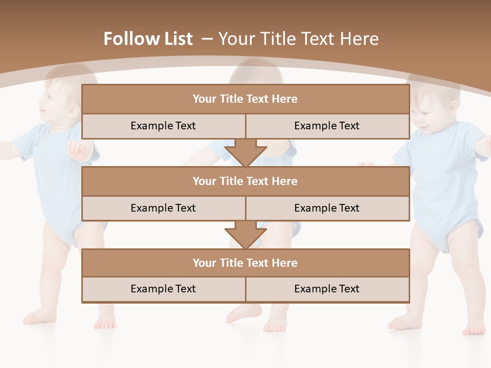 Funny Baby Innocence PowerPoint Template