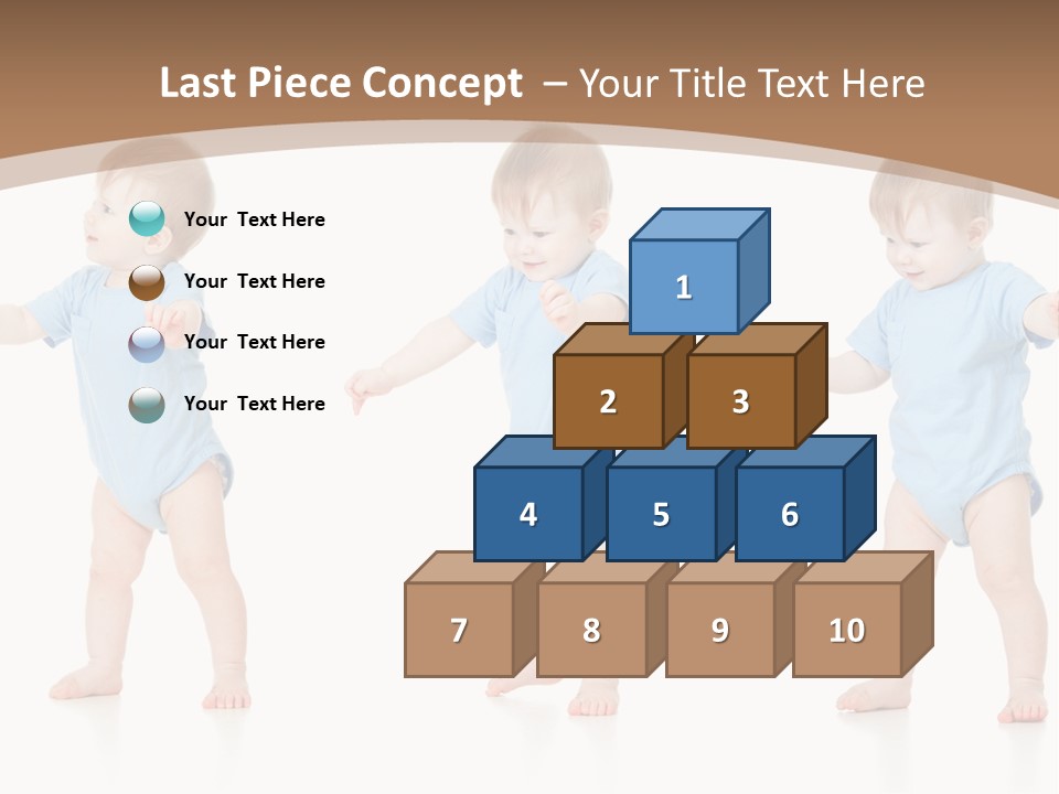Funny Baby Innocence PowerPoint Template
