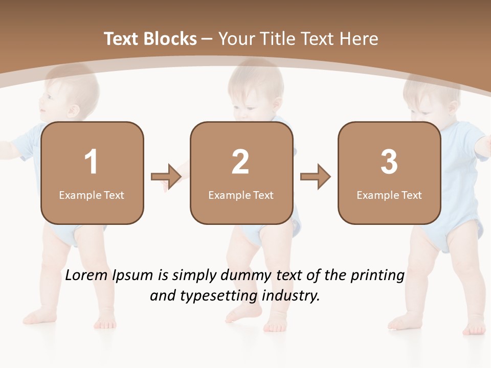 Funny Baby Innocence PowerPoint Template