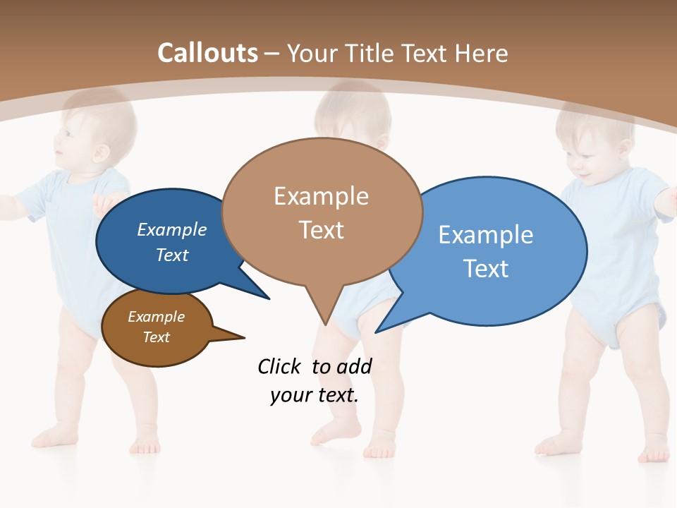 Funny Baby Innocence PowerPoint Template