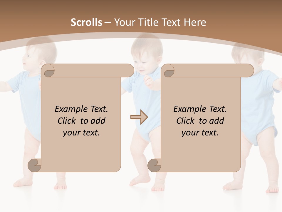 Funny Baby Innocence PowerPoint Template