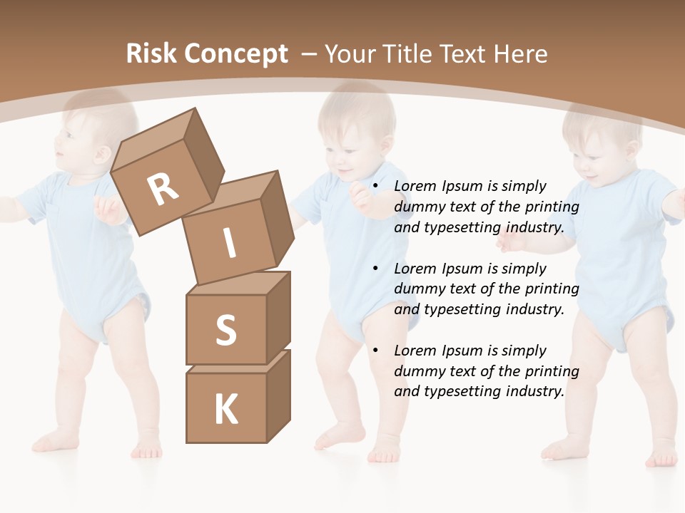 Funny Baby Innocence PowerPoint Template