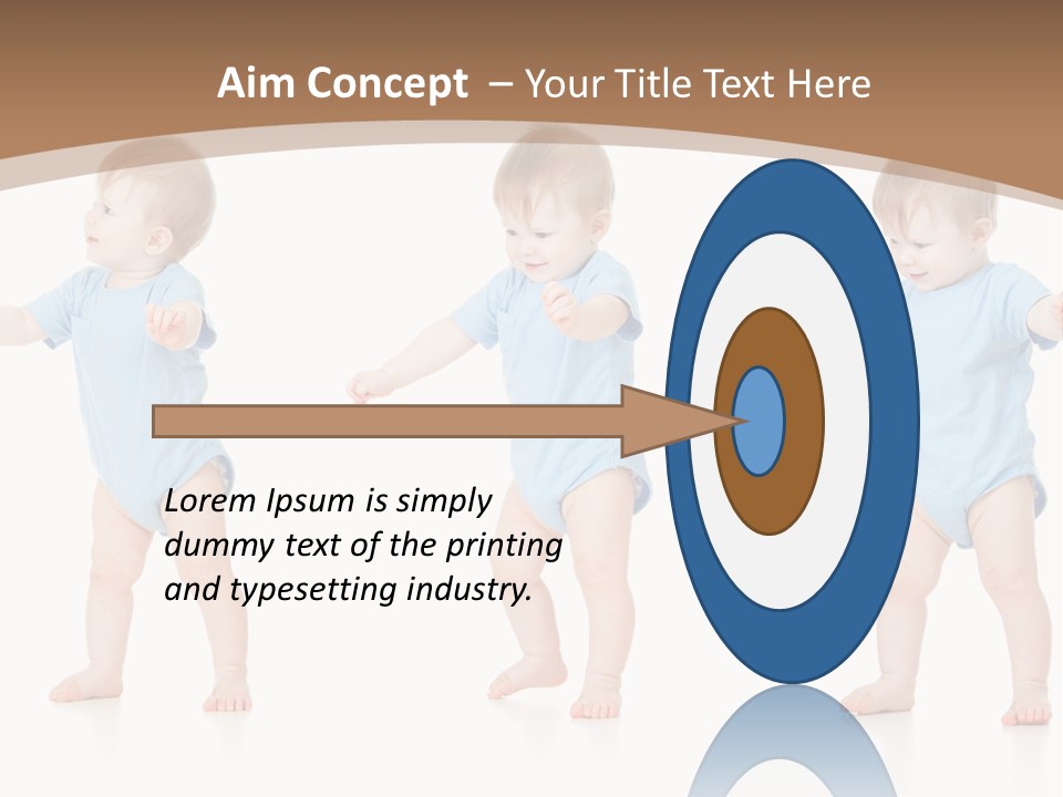 Funny Baby Innocence PowerPoint Template