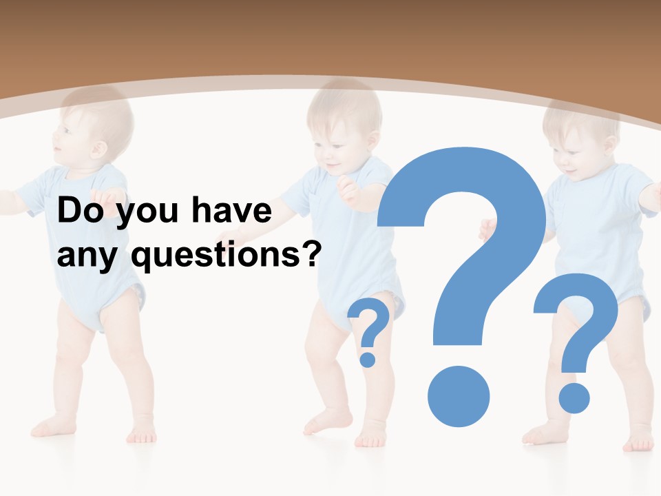Funny Baby Innocence PowerPoint Template