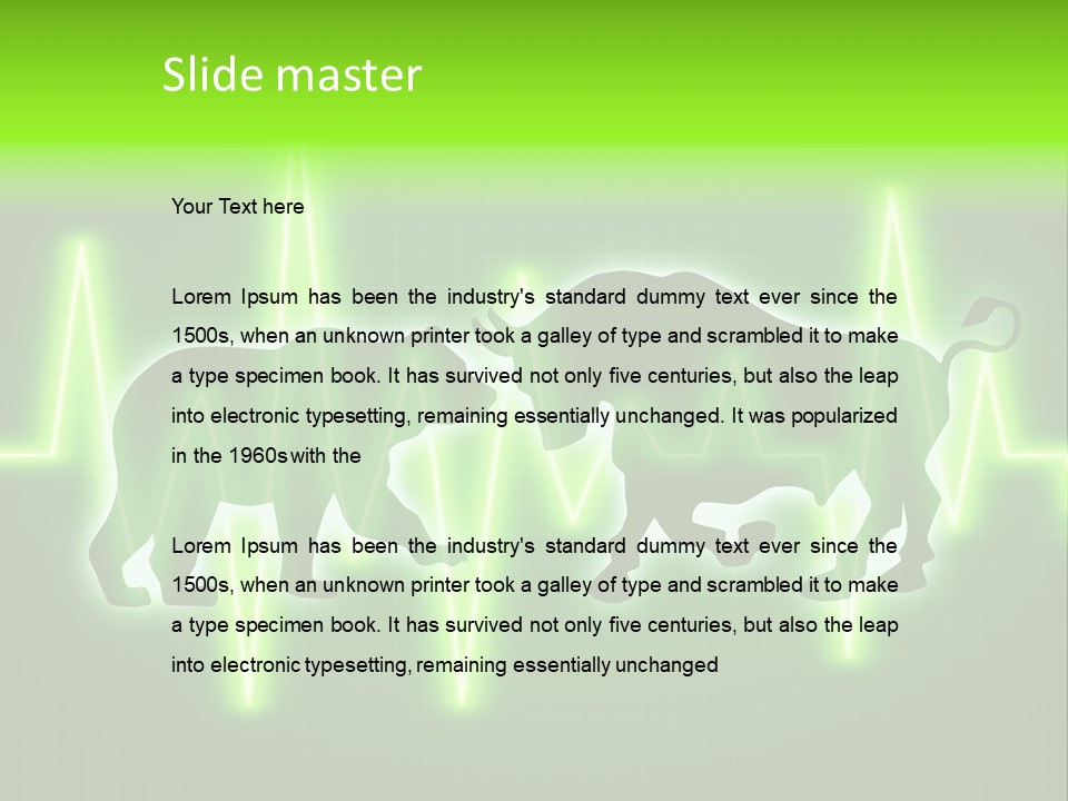 Bull Market Bullish Technical Analysis PowerPoint Template