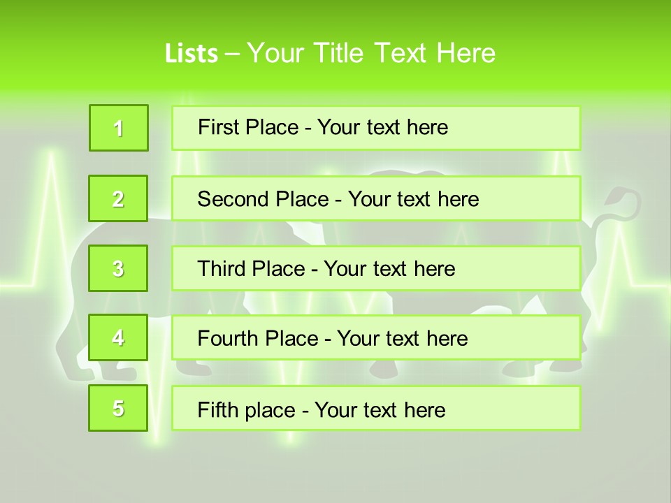 Bull Market Bullish Technical Analysis PowerPoint Template